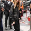 Rosie Huntington-Whiteley Black Leather Jacket