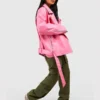 Super Oversized Belted Biker Jacket