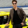 TOM CRUISE BROWN LEATHER JACKET