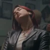 TRAINING SEASON DUA LIPA BLACK LEATHER BLAZER