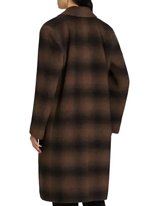 The Four Seasons Kate Plaid Coat Back