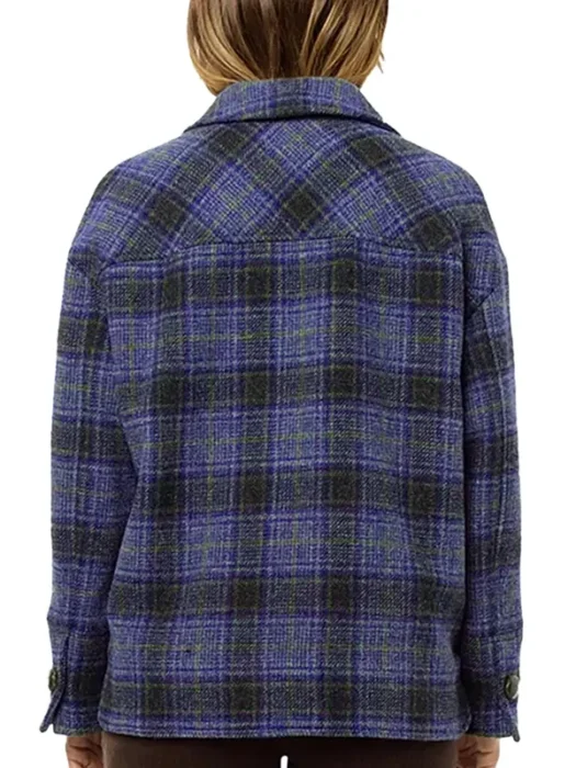 The Four Seasons Tina Fey Plaid Jacket Back