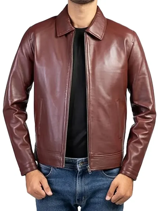 The Game Robson Green Leather Jacket