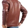 The Game Robson Green Leather Jacket Back