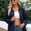 The Windy City Windbreaker Navy Blue Jacket