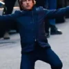 Tom Cruise Mission Impossible 8 Ethan Hunt Blue Jacket