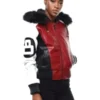 Women’s Robert Phillipe Red 8 Ball Leather Jacket