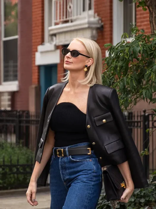 merritt beck leather jacket