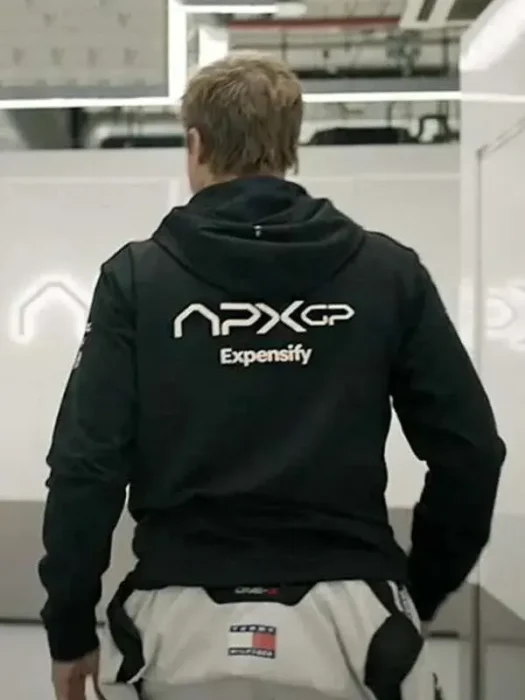 Brad Pitt F1 2025 Black Hoodie Back