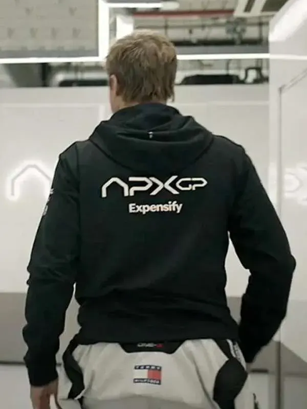 Brad Pitt F1 2025 Black Hoodie Back