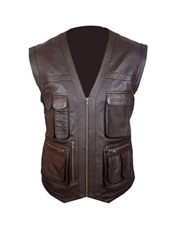 Chris Pratt Owen Jurassic World Leather Vest