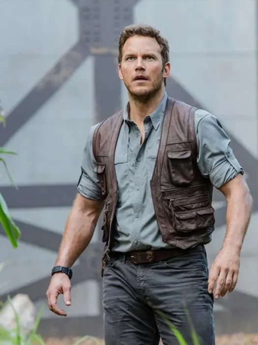Chris Pratt Owen Jurassic World Premium Leather Vest