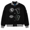 Fusionism 8 Ball Black Varsity Jacket