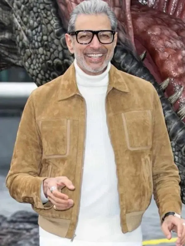 Jeff Goldblum Jurassic World Dominion (2022) Brown Jacket