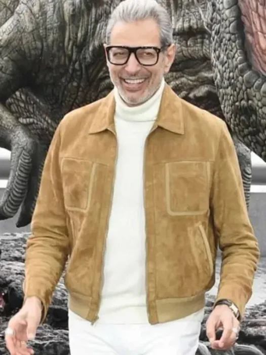 Jeff Goldblum Jurassic World Dominion Brown Jacket