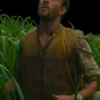 Jonathan Bailey Jurassic World Rebirth 2025 Brown Vest