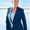 Jurassic World Rebirth 2025 Scarlett Johansson Blue Blazer