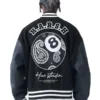 Paisley Black 8 Ball Varsity Jacket Back