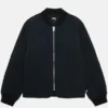 Stussy 8 Ball Black Quilted Jacket