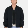 Stussy 8 Ball Black Quilted Liner Jacket