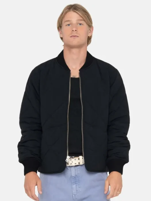 Stussy 8 Ball Black Quilted Liner Jacket
