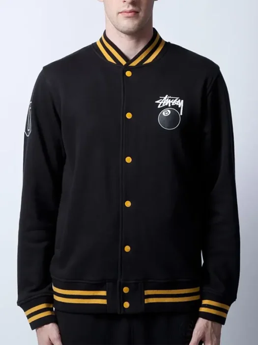 Stüssy Black 8 Ball Varsity Jacket