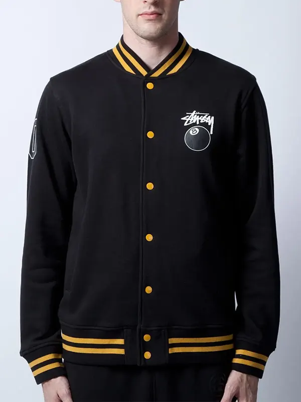 Stüssy Black 8 Ball Varsity Jacket