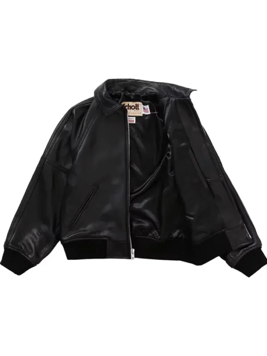 Supreme AW19 Martin Wong Black 8 Ball Leather Jacket