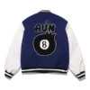 Timcomix 8 Ball Varsity Jacket Navy Back