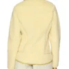 Women's Buttercup Yellow Classic Retro-X Fleece Jacket Back