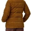 Women's Cord Fjord Brown Coat Back