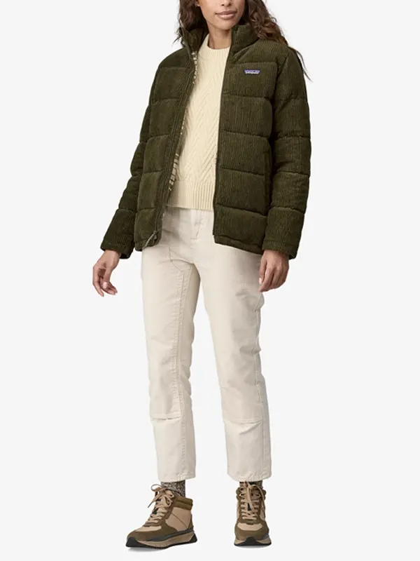 Women’s Cord Fjord Pine Needle Green Coat