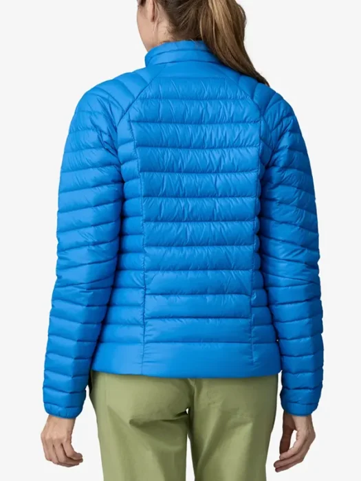 Women's Down Blue Sweater Jacket Back