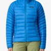 Women's Down Vessel Blue Sweater Jacket