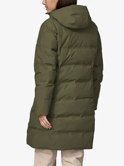 Women's Jackson Glacier Basin Green Parka Baack