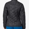 Women's Micro Puff Black Jacket Back