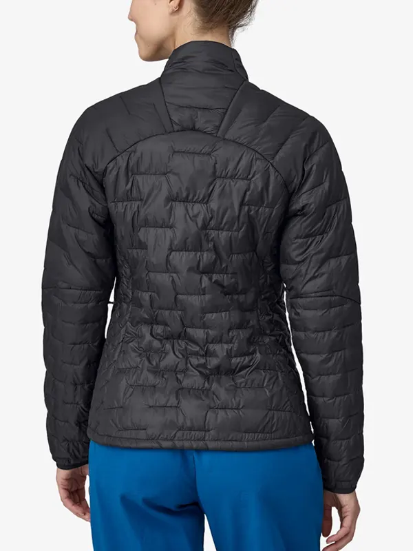 Women’s Micro Puff Black Jacket Back