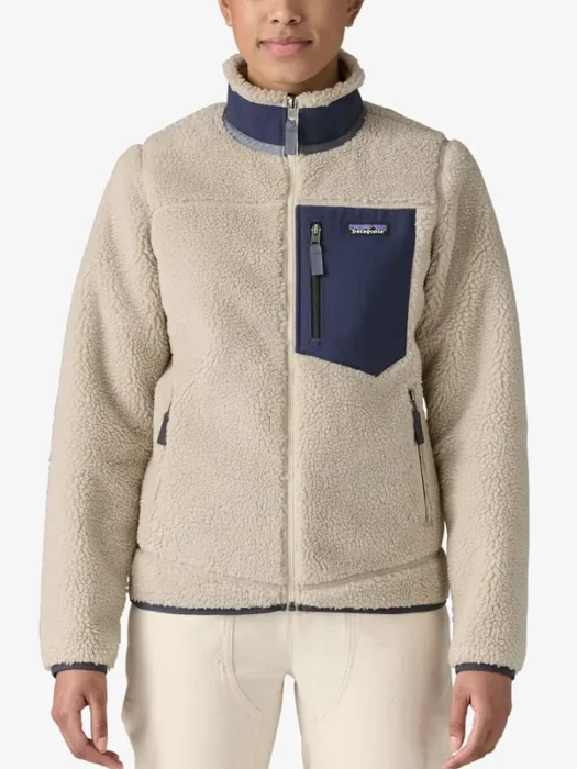 Women's New Navy Classic Retro Fleece Jacket