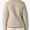 Women's New Navy Classic Retro Fleece Jacket Back