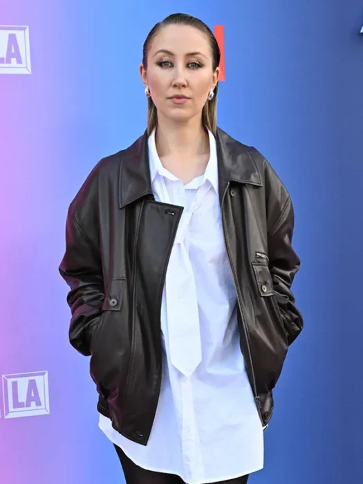 Adolescence Erin Doherty Black Leather Jacket