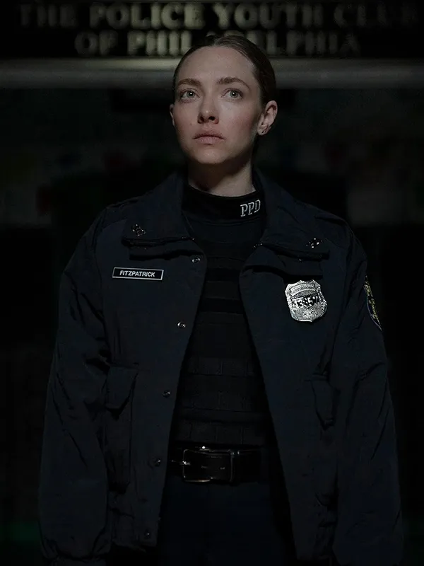 Amanda Seyfried Long Bright River Bomber Black Jacket