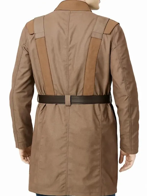 Andor S02 Cassian Andor Brown Cotton Coat Back