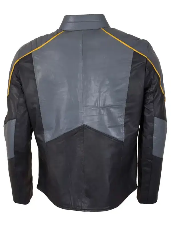 Batman Vs Superman Grey Leather Jacket Back