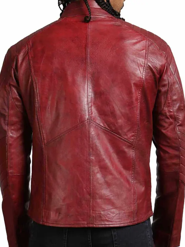 Batman v Superma Dawn of Justice Leather Jacket Back