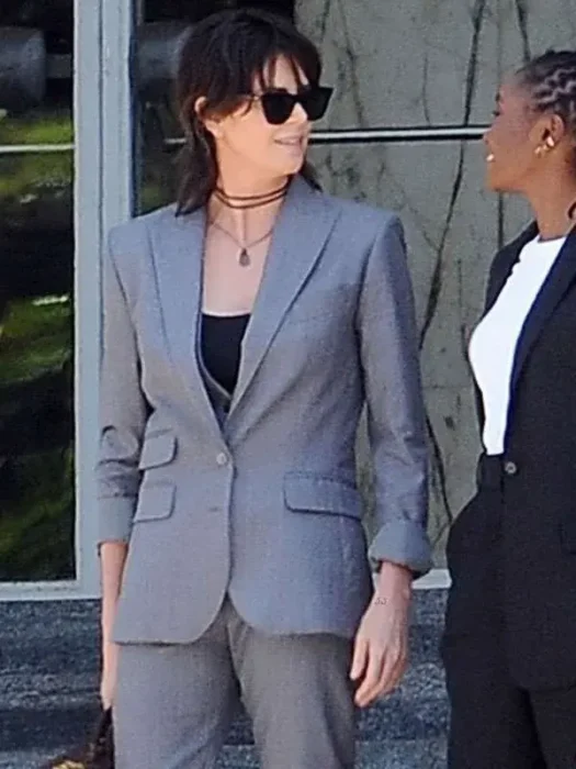 Charlize Theron The Old Guard 2 Grey Blazer