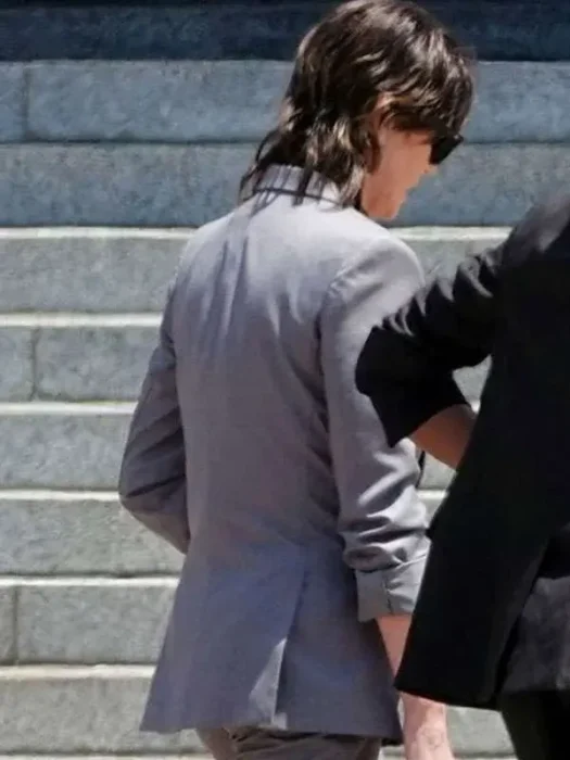 Charlize Theron The Old Guard 2 Grey Blazer Back