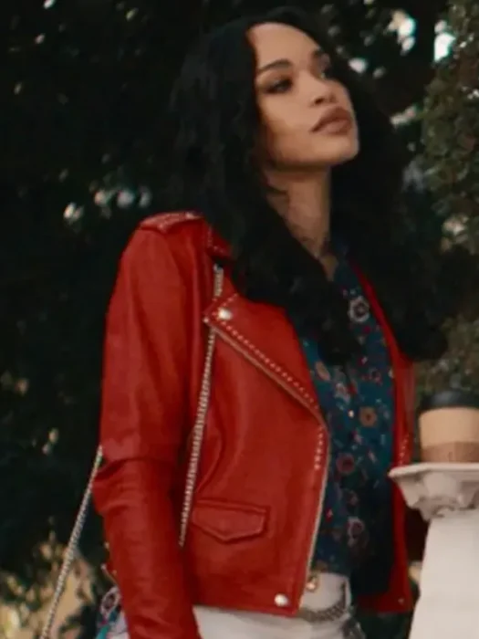 Cleopatra Coleman Clipped Leather Jacket