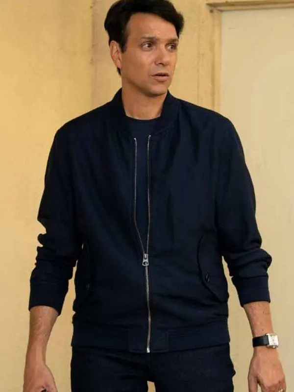Cobra Kai S03 Ralph Macchio Bomber Black Cotton Jacket