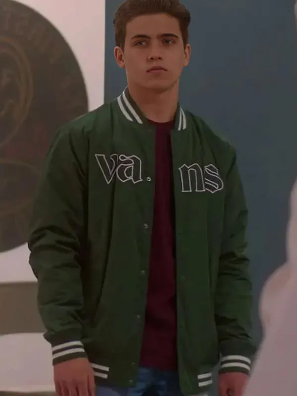 Cobra Kai S04 Robby Keene Green Bomber Jacket