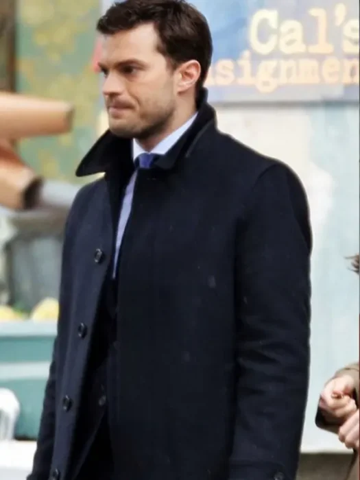 Jamie Dornan Fifty Shades Freed Blue Coat